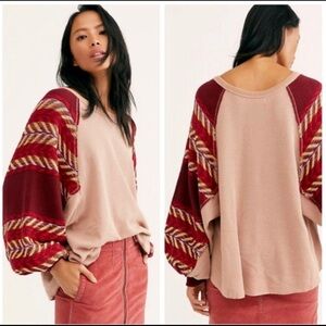 Free people Arizona sands batwing sleeve sweater Small NWT